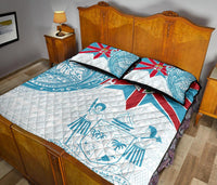 Fiji Polynesian Quilt Bed Set - Fiji Flag with Coat of Arms - Polynesian Pride