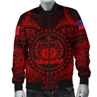 Samoa Polynesian Men's Bomber Jacket - Samoa Red Seal - Polynesian Pride