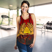 Hawaii Women's Racerback Tank - Protect Mauna Kea - Polynesian Pride