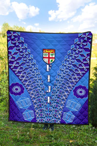 Fiji Drua Premium Quilt Tapa - Polynesian Pride