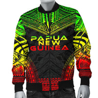 Papua New Guinea Polynesian Chief Men's Bomber Jacket - Reggae Version - Polynesian Pride
