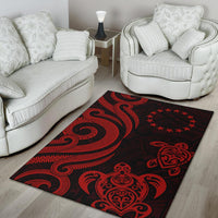 Cook Islands Area Rug - Red Tentacle Turtle - Polynesian Pride
