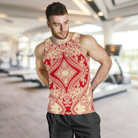 Polynesian Men's Tank Top Red And Yellow - Polynesian Pride