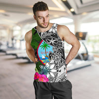 Guam Men Tank Top - Turtle Plumeria Banana Leaf - Polynesian Pride