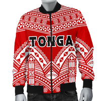 Tonga Polynesian Tribal Pattern Men's Bomber Jacket - Polynesian Pride