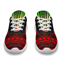 Marquesas Islands Sporty Sneakers - Polynesian Chief Reggae Version - Polynesian Pride