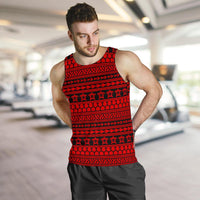 Polynesian Tattoo Tribal Red Hawaii Men's Tank Top - Polynesian Pride