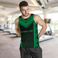 Hawaii Kanaka Polynesian Men's Tank Top Active Green - Polynesian Pride