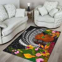 Papua New Guinea Area Rug - Seal Spiral Polynesian Patterns - Polynesian Pride