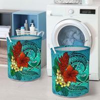 Pohnpei State Laundry Basket - Tropical Flowers Style - Polynesian Pride