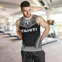 Tahiti Men's Tank Top - Polynesian Chief Black Version - Polynesian Pride