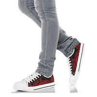 New Caledonia Low Top Canvas Shoes - Red Tentacle Turtle - Polynesian Pride