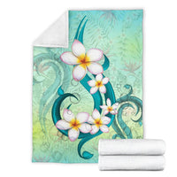 Hawaii Plumeria Premium Blanket - Polynesian Pride