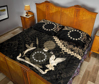 Cook Islands Polynesian Quilt Bed Set Golden Coconut - Polynesian Pride