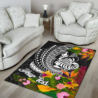 New Caledonia Area Rug - Custom Personalised Seal Spiral Polynesian Patterns - Polynesian Pride