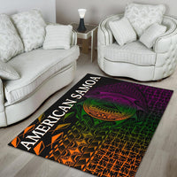 American Samoa Area Rug - AS Seal Rocket Style - Polynesian Pride
