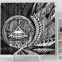 American Samoa Shower Curtains - Wings Style - Polynesian Pride