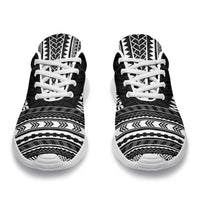 Marquesas Islands Sporty Sneakers - Polynesian Chief Black Version - Polynesian Pride