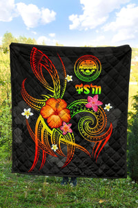 Federated States of Micronesia Polynesian Premium Quilt - Legend of FSM (Reggae) - Polynesian Pride