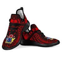 Cook Islands Polynesian Tattoo Mesh Knit Sneakers - Polynesian Pride