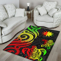 Nauru Area Rug - Reggae Tentacle Turtle - Polynesian Pride