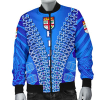Fiji Drua Men Bomber Jacket Tapa - Polynesian Pride