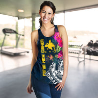 Papua New Guinea Women's Racerback Tank - Summer Vibes - Polynesian Pride