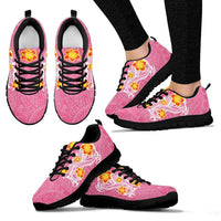 Hawaii Polynesian Hibiscus Sneakers - JVT Style - Pink - Polynesian Pride