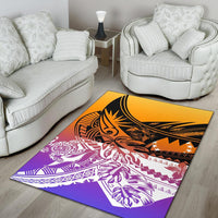 Cook Islands Area Rug - Tribal Jungle Pattern - Polynesian Pride