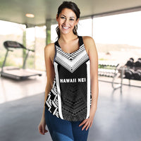 Hawaii Kanaka Polynesian Women's Racerback Tank Active White - Polynesian Pride