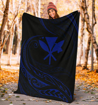 Kanaka Premium Blanket - Blue - Frida Style - Polynesian Pride