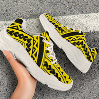 Polynesian Tradition Yellow Chunky Sneakers - Polynesian Pride