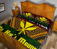 Hawaii Mauna Kea Kanaka Polynesian Quilt Bed Set - Hill Style - AH - Polynesian Pride