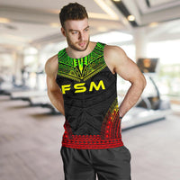 Federated States Of Micronesia Men's Tank Top - Polynesian Chief Reggae Version - Polynesian Pride