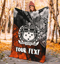 Samoa Polynesian Personalised Premium Blanket - Vintage Polynesian Style - Polynesian Pride