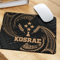 Kosrae Micronesia Mouse Pad - Gold Tribal Wave - Polynesian Pride