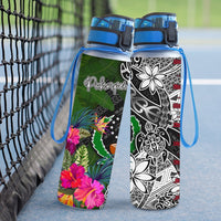 Pohnpei Hydro Tracking Bottle - Turtle Plumeria Banana Leaf - Polynesian Pride