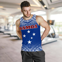 Samoa Men's Tank Top - Polynesian Fog Blue - Polynesian Pride