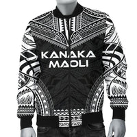 Kanaka Maoli Polynesian Chief Men's Bomber Jacket - Black Version - Polynesian Pride