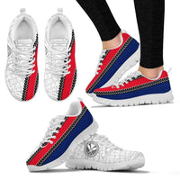 Hawaii Kakau Flag Polynesian Sneakers - Polynesian Pride