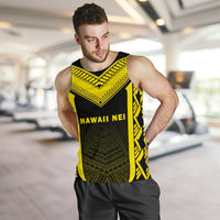 Hawaii Kanaka Polynesian Men's Tank Top Active Yellow - Polynesian Pride