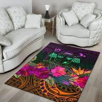 Fiji Area Rug - Summer Hibiscus - Polynesian Pride