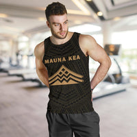 Hawaii Mauna Kea Polynesian Men's Tank Top Gold - Polynesian Pride