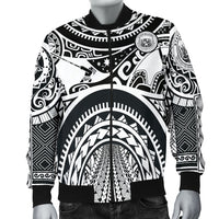 Hawaii Men's Bomber Jackets - Coat Of Arm Hawaii & Maui Tattoo - Polynesian Pride