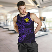 Hawaii Tank Top Polynesian Kanaka Map Hawaiian Men's Tank Top - Purple - TT Style - Polynesian Pride