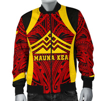 Hawaii Men's Bomber Jacket - Protect Mauna Kea - Polynesian Pride