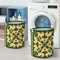 hawaiiLaundry Basket - Hawaiian Quilt Turtle Dance Sea Pattern - Polynesian Pride