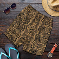 Polynesian Symmetry Gold Men's Short - Polynesian Pride
