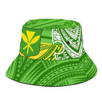 Hawaii Polynesian Bucket Hat - Hawaiian Pattern With Seal - Polynesian Pride