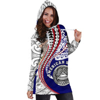 American Samoa Women's Hoodie Dress Kanaloa Tatau Gen - Polynesian Pride